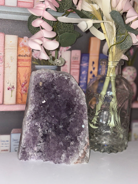 Amethyst Cluster Cathedral Freeform With Druzy