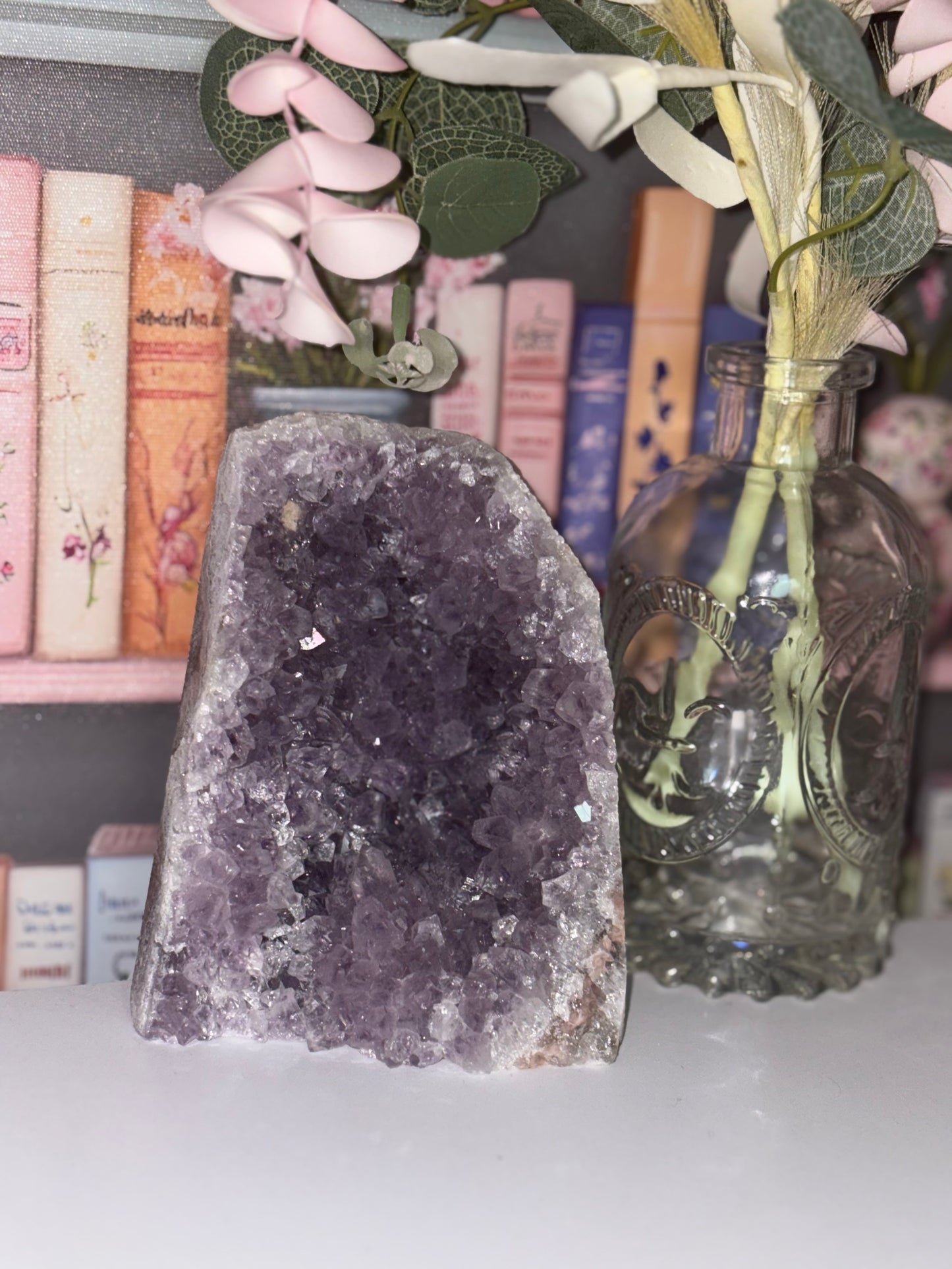 Amethyst Cluster Cathedral Freeform With Druzy