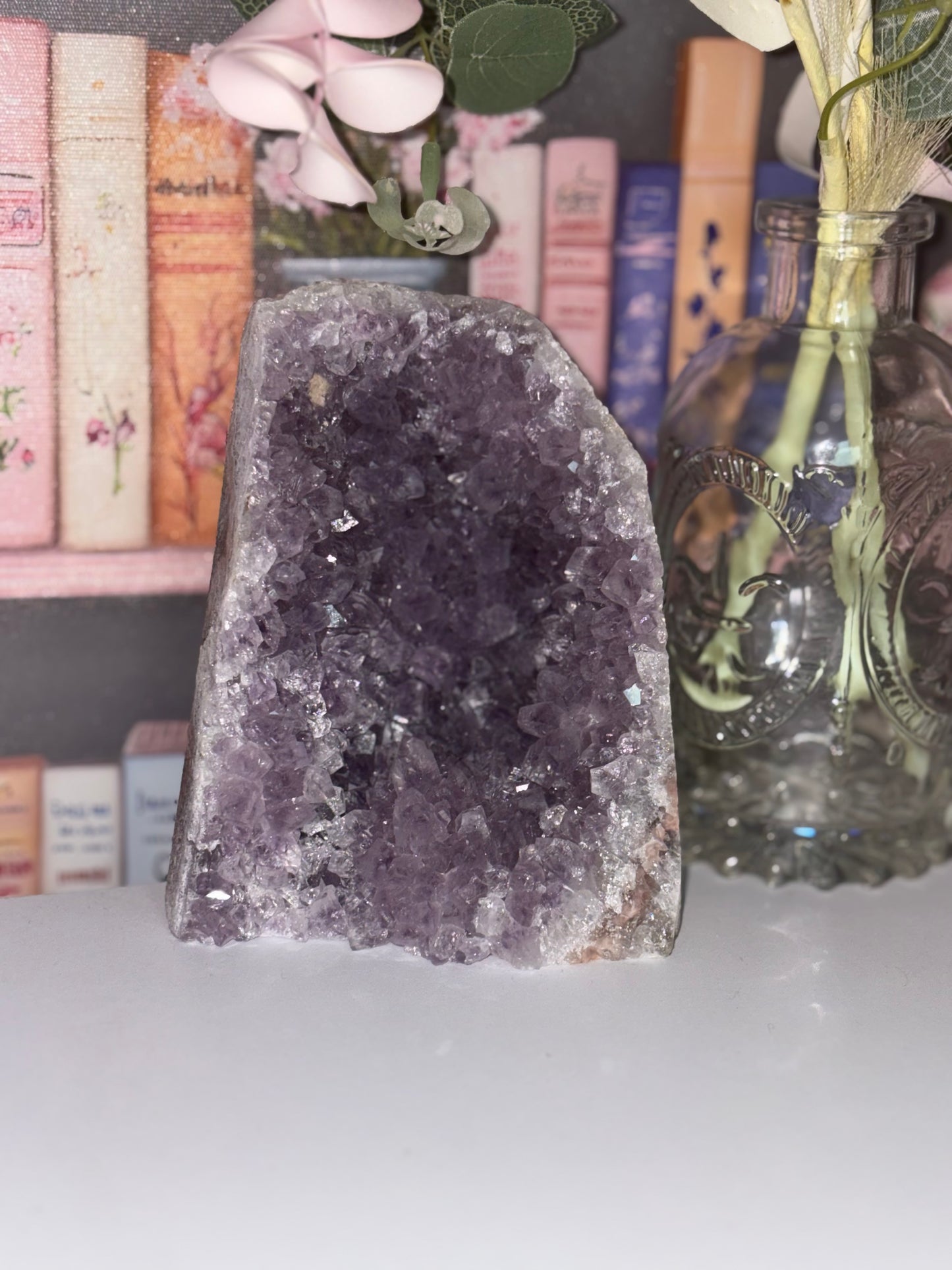 Amethyst Cluster Cathedral Freeform With Druzy