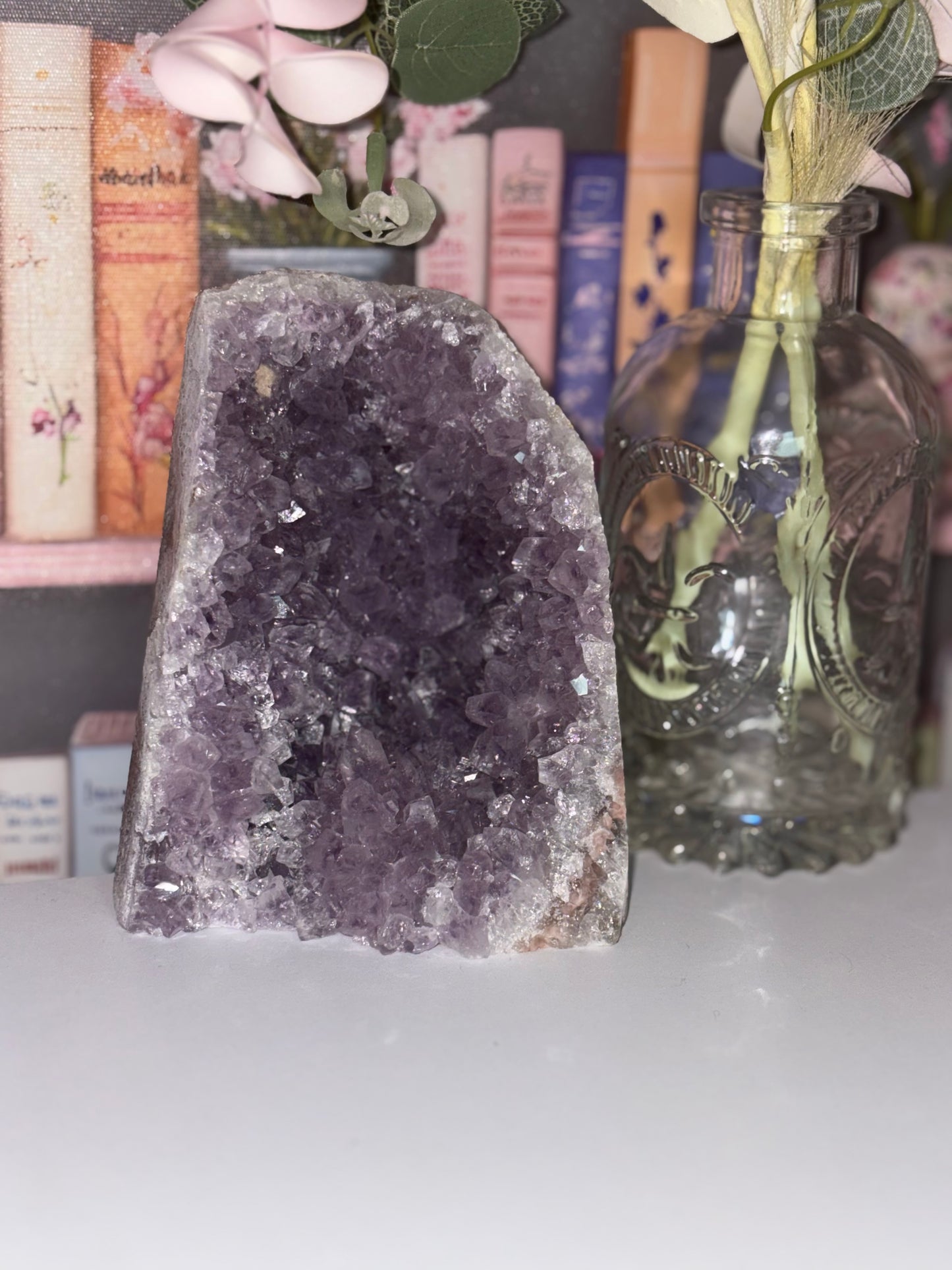 Amethyst Cluster Cathedral Freeform With Druzy