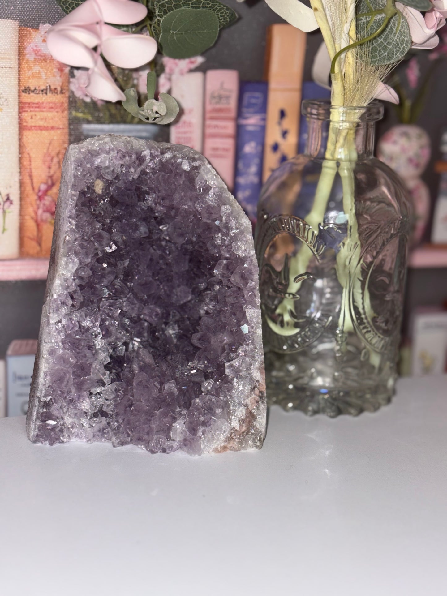 Amethyst Cluster Cathedral Freeform With Druzy