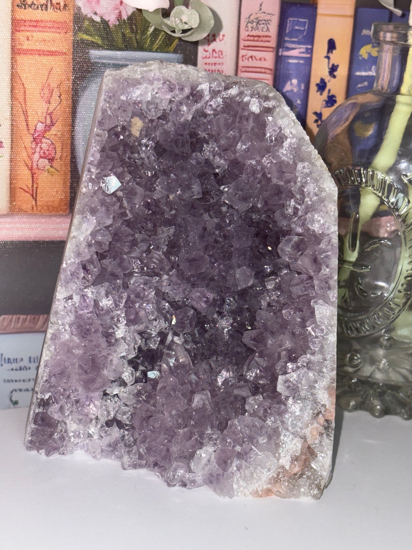 Amethyst Cluster Cathedral Freeform With Druzy