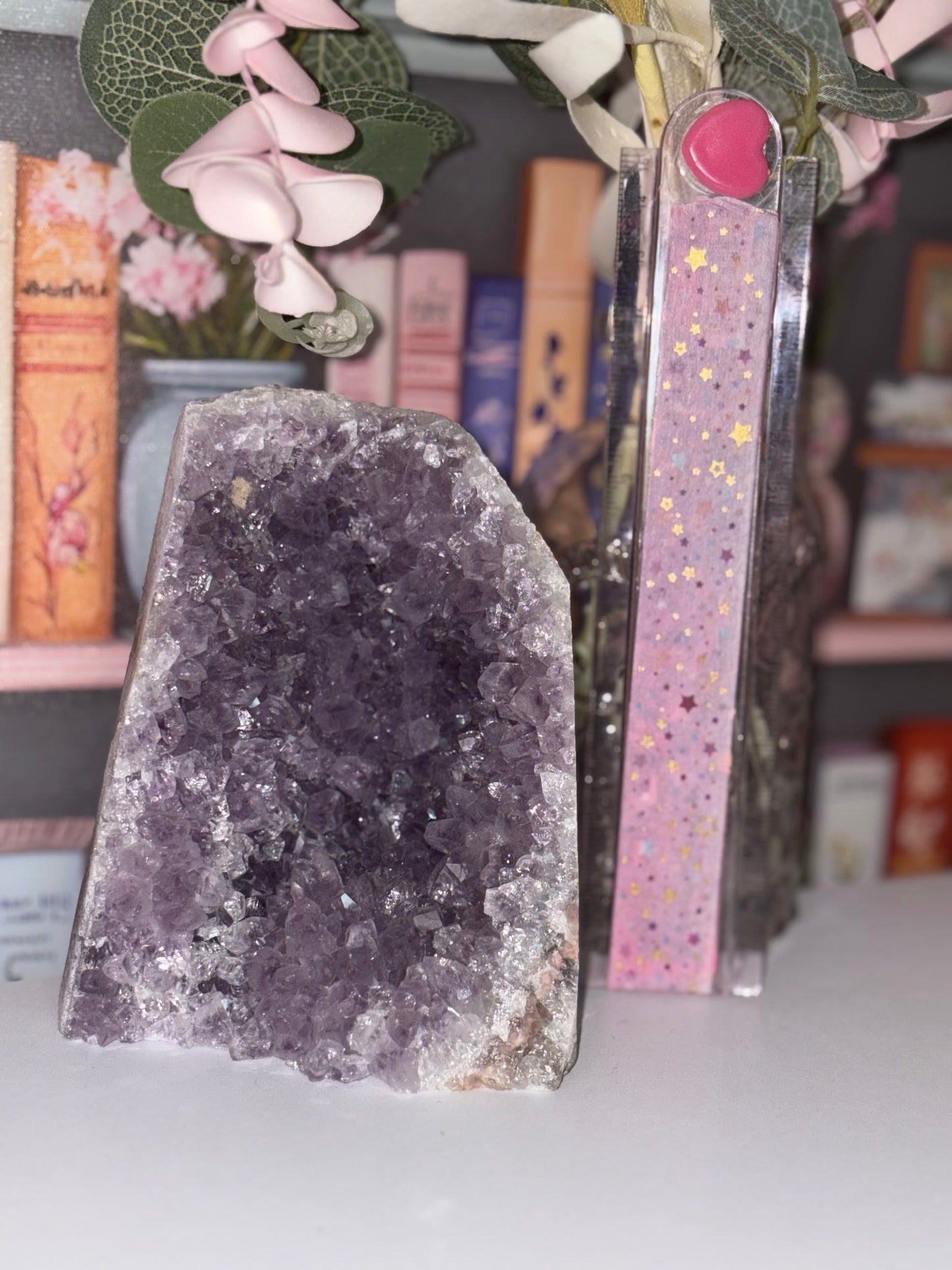 Amethyst Cluster Cathedral Freeform With Druzy