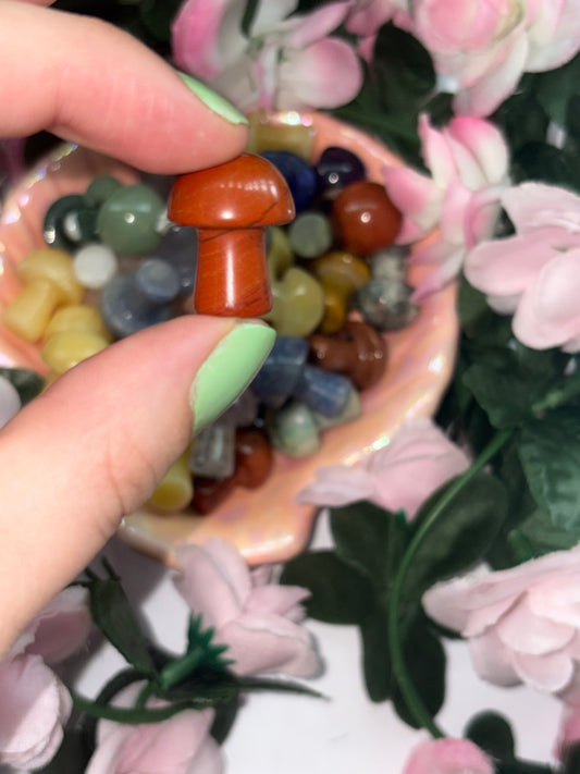 Mini Red Jasper Mushroom