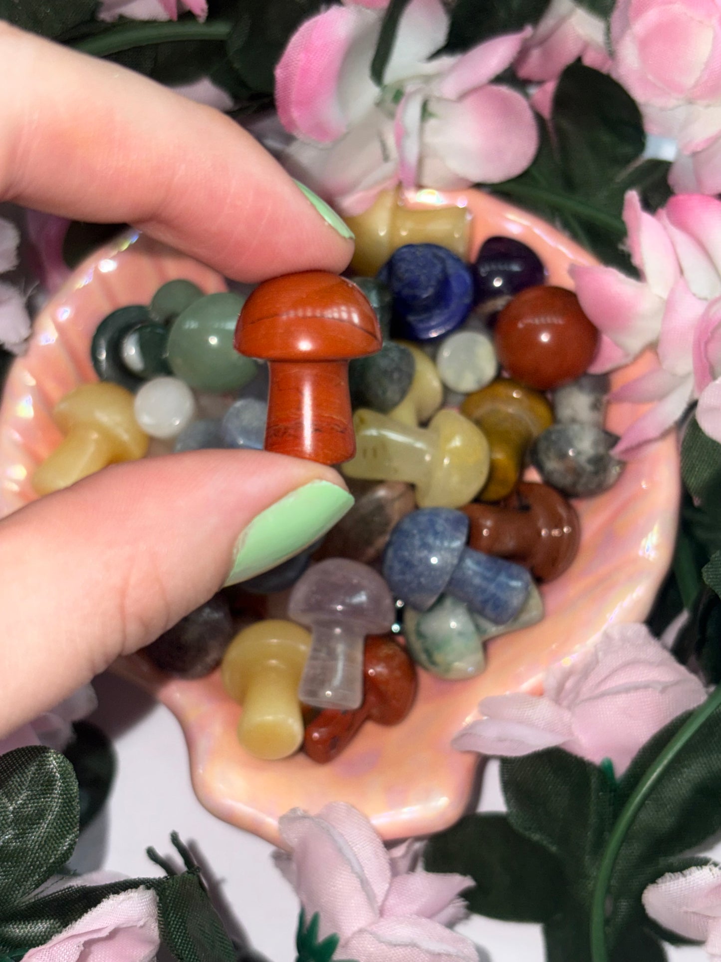 Mini Red Jasper Mushroom