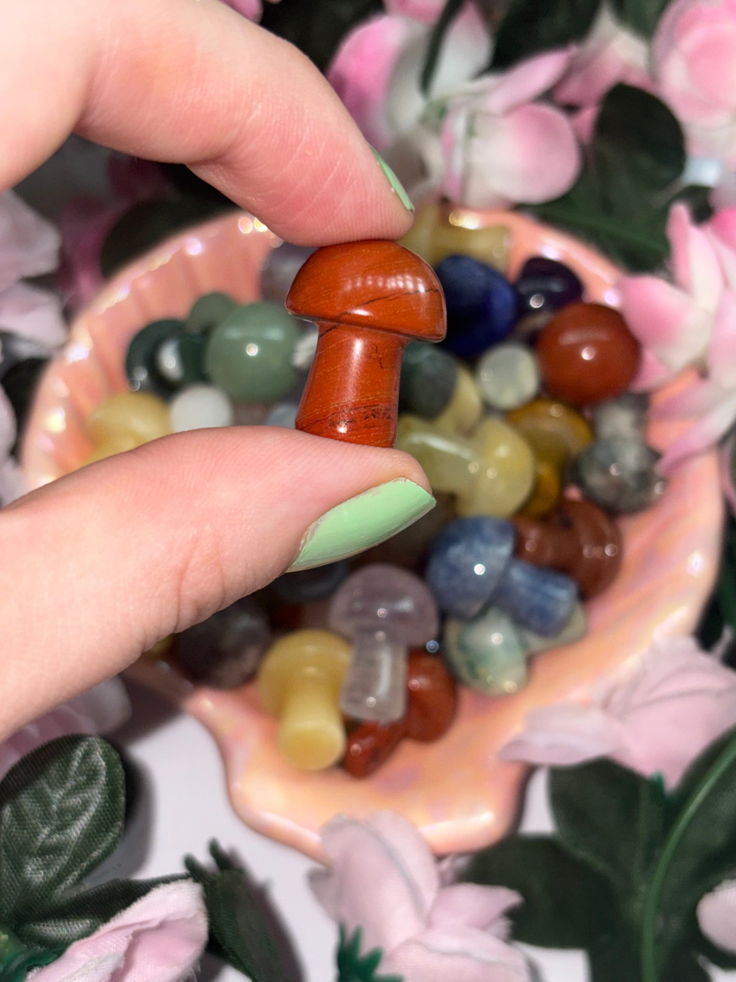 Mini Red Jasper Mushroom