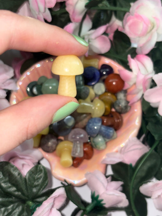 Mini Yellow Calcite Mushroom