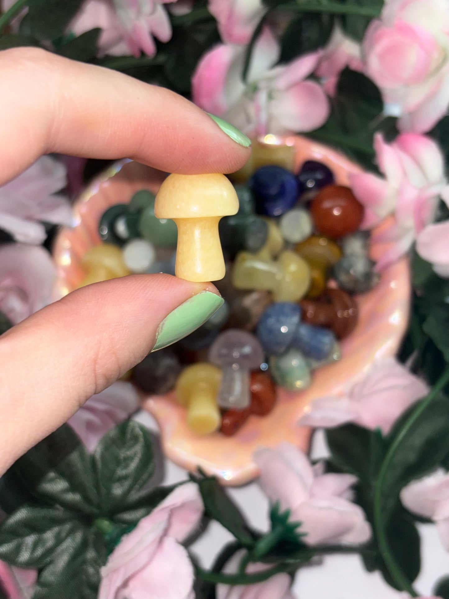 Mini Yellow Calcite Mushroom