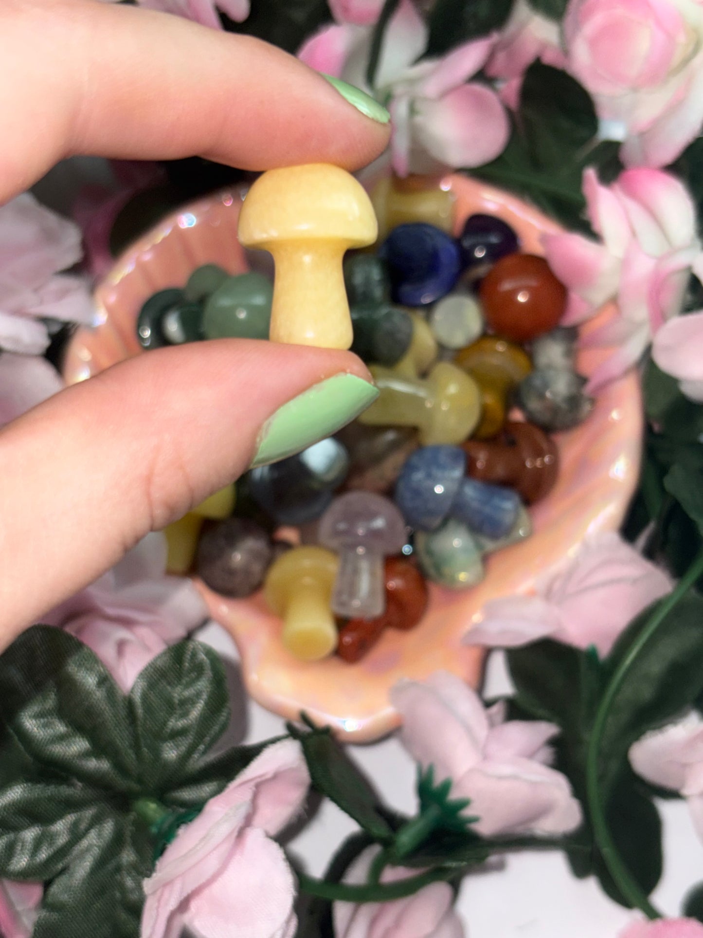 Mini Yellow Calcite Mushroom