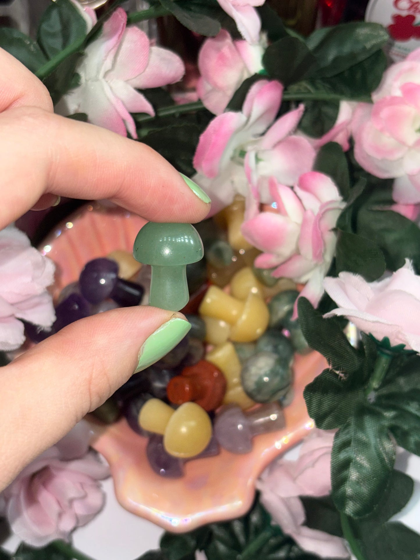 Mini Green Aventurine Mushroom