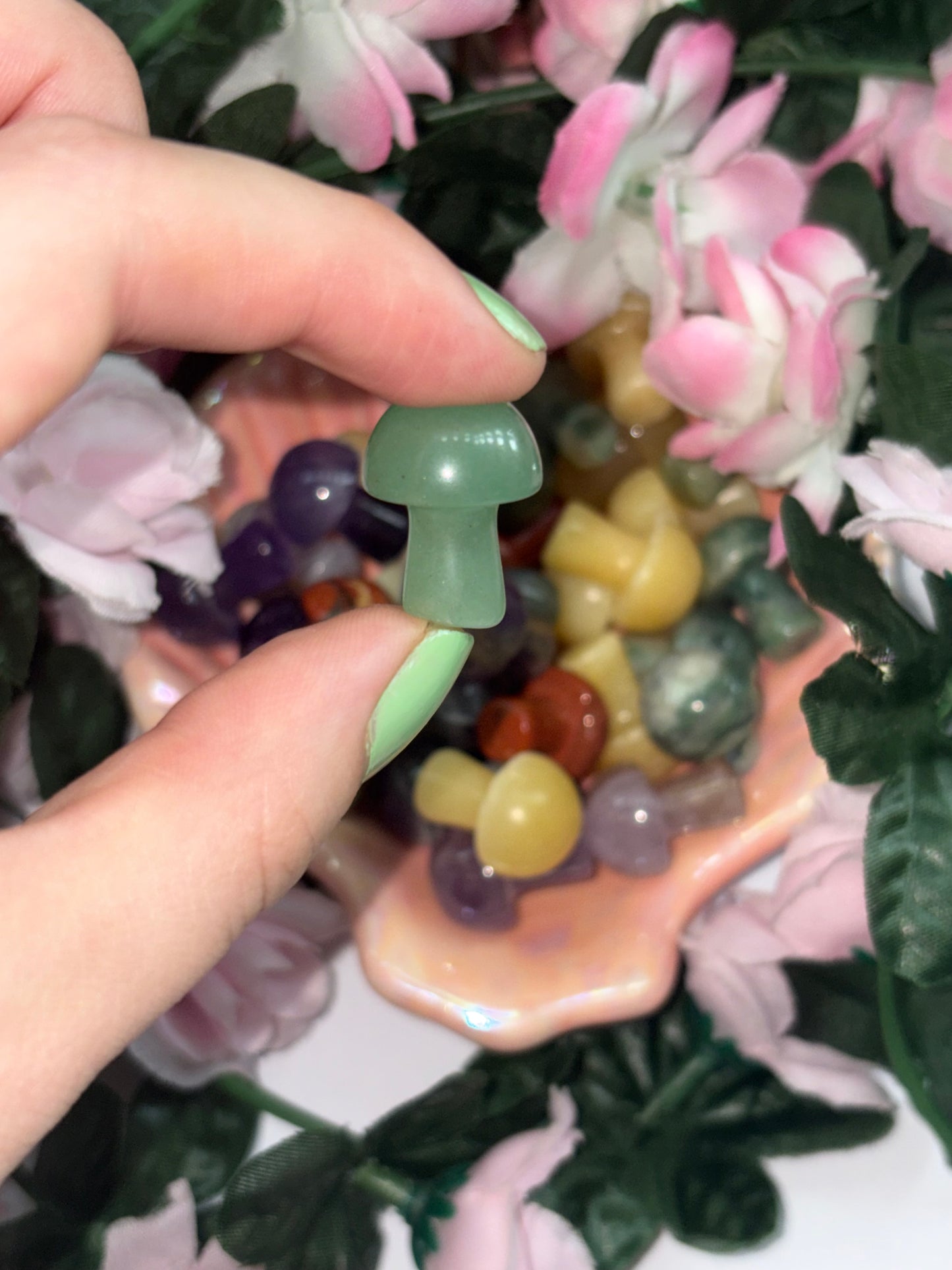 Mini Green Aventurine Mushroom