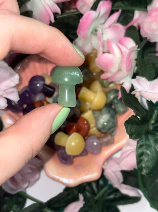 Mini Green Aventurine Mushroom