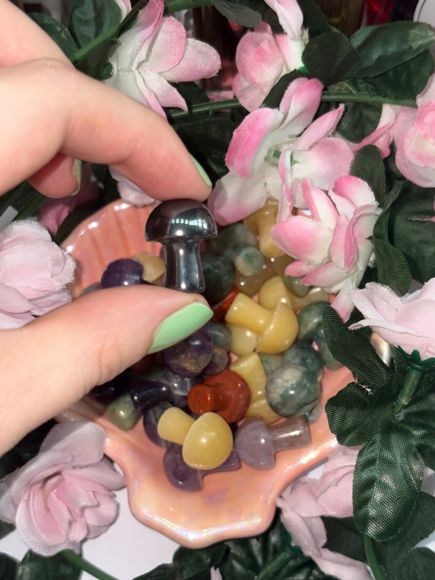 Mini Haematite Mushroom