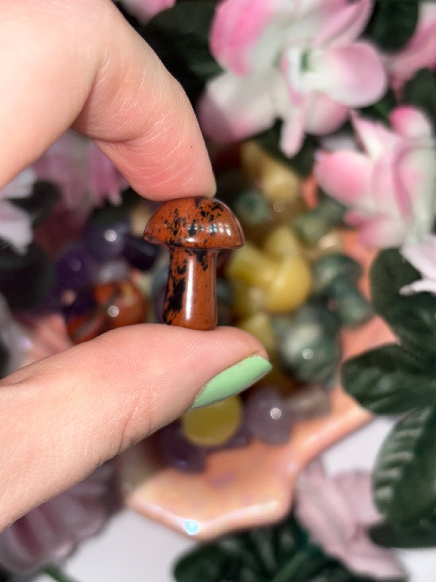 Mini Mahogany Obsidian Mushroom