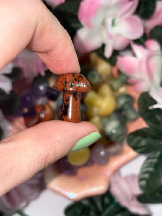 Mini Mahogany Obsidian Mushroom