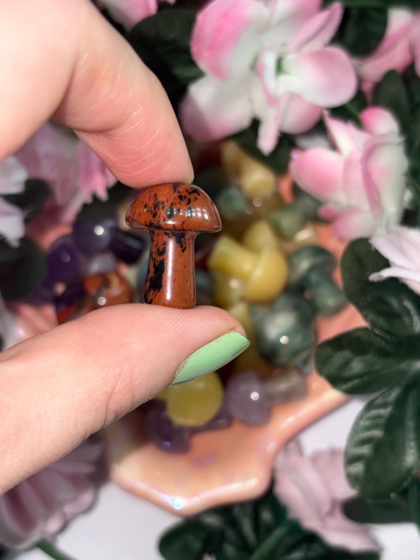 Mini Mahogany Obsidian Mushroom