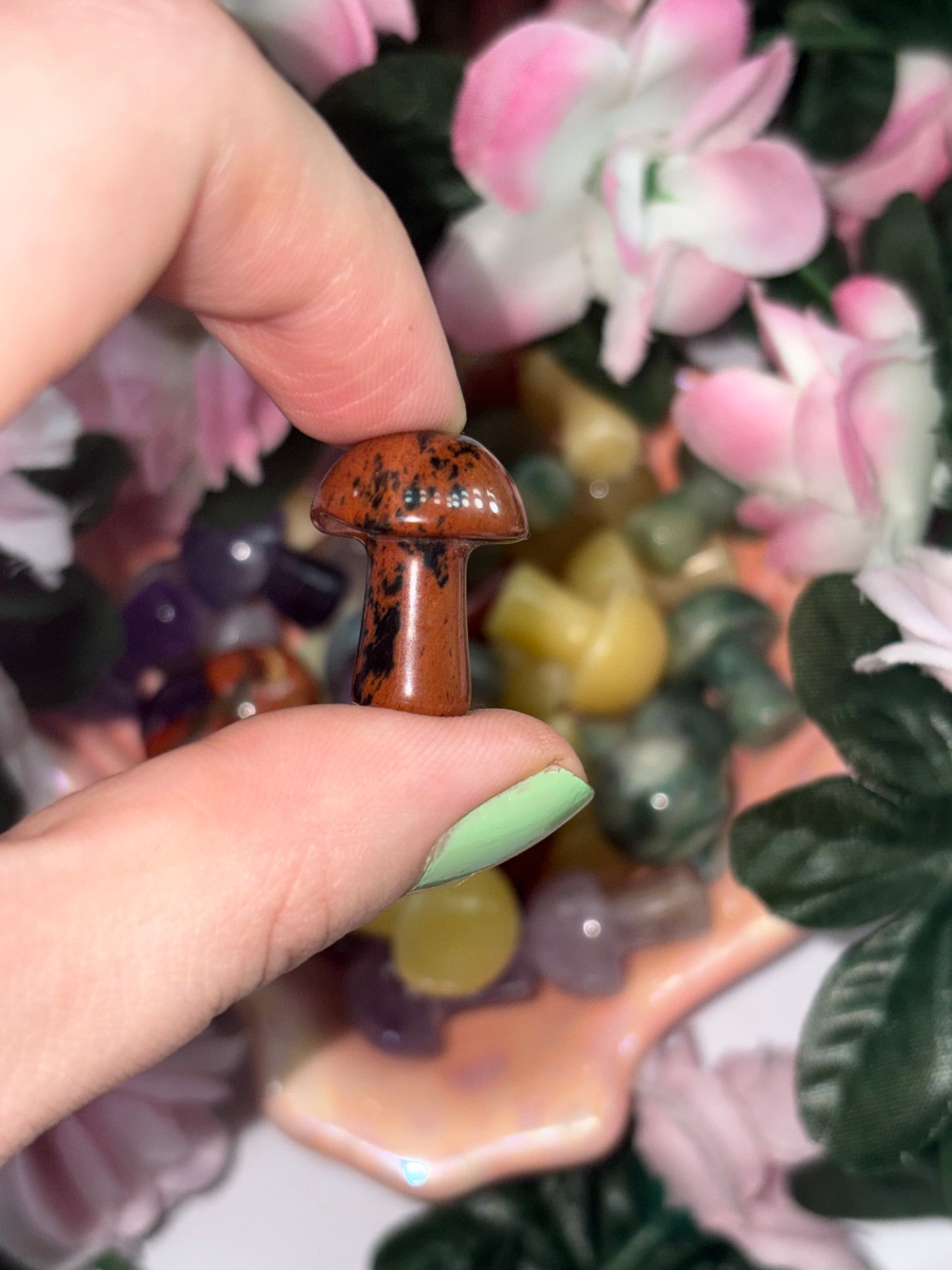 Mini Mahogany Obsidian Mushroom