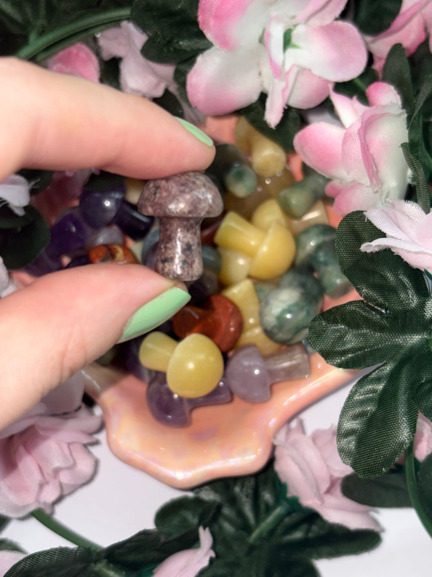 Mini Lepidolite Mushroom