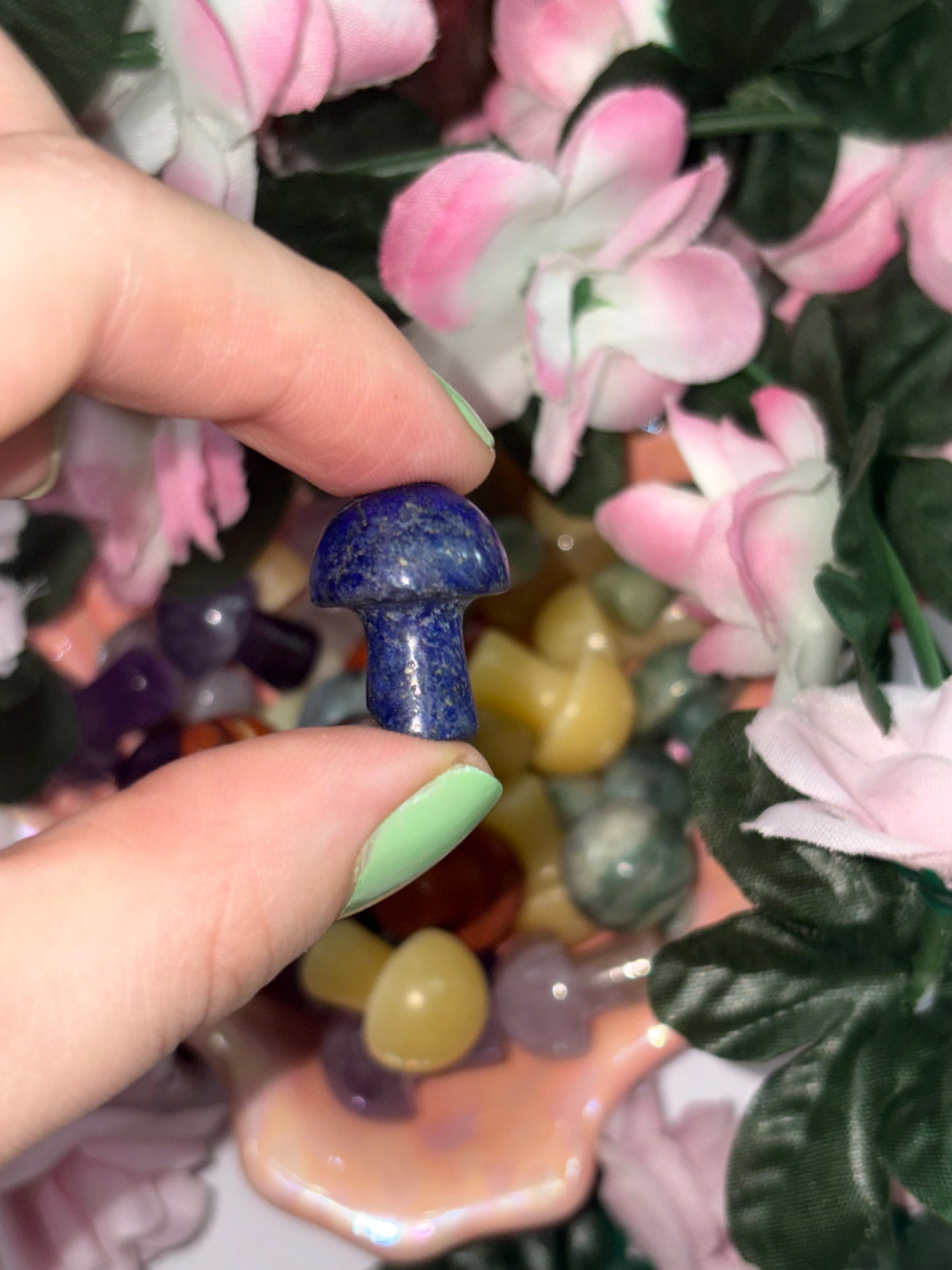 Mini Lapis Lazuli  Mushroom