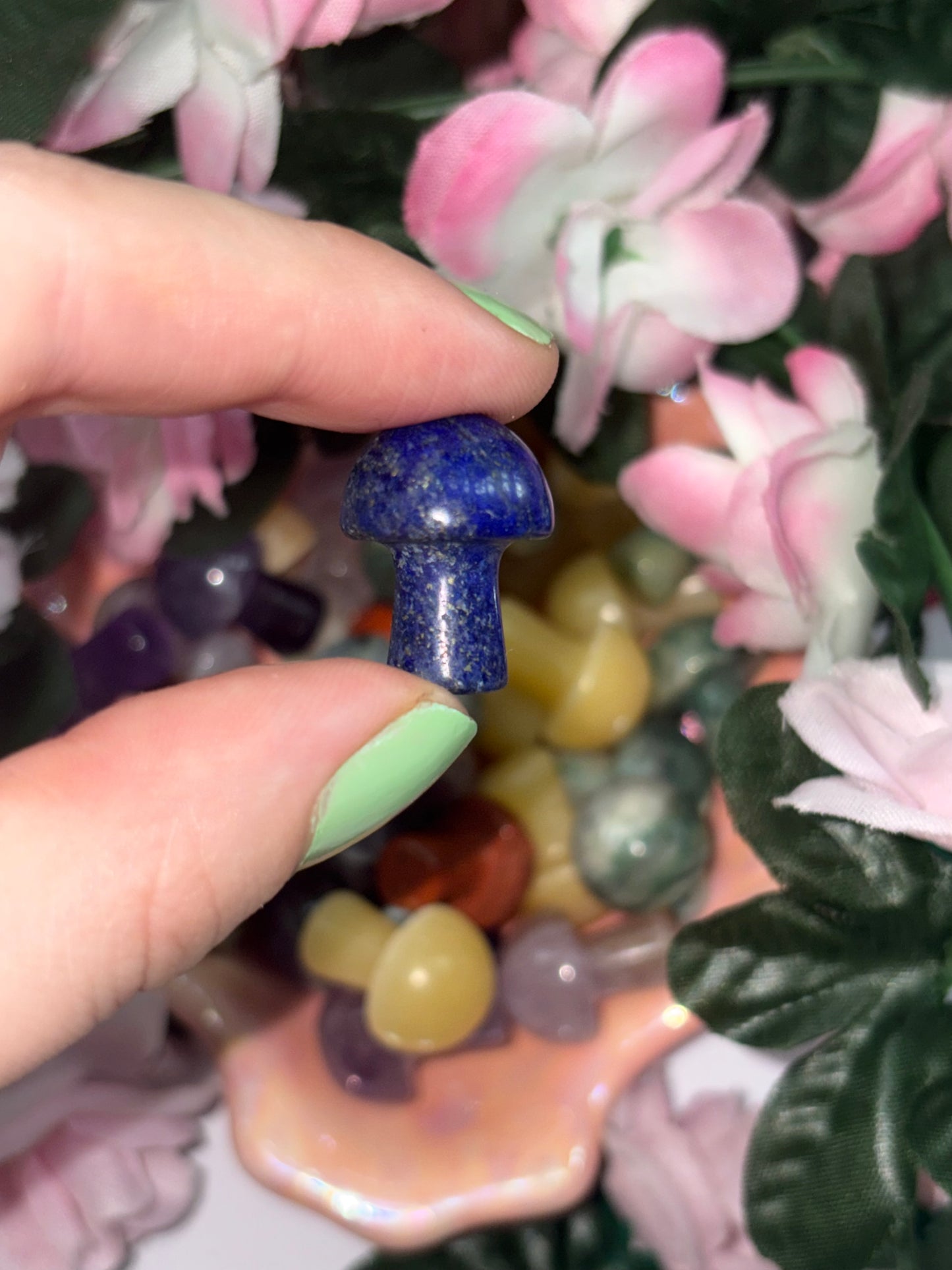 Mini Lapis Lazuli  Mushroom
