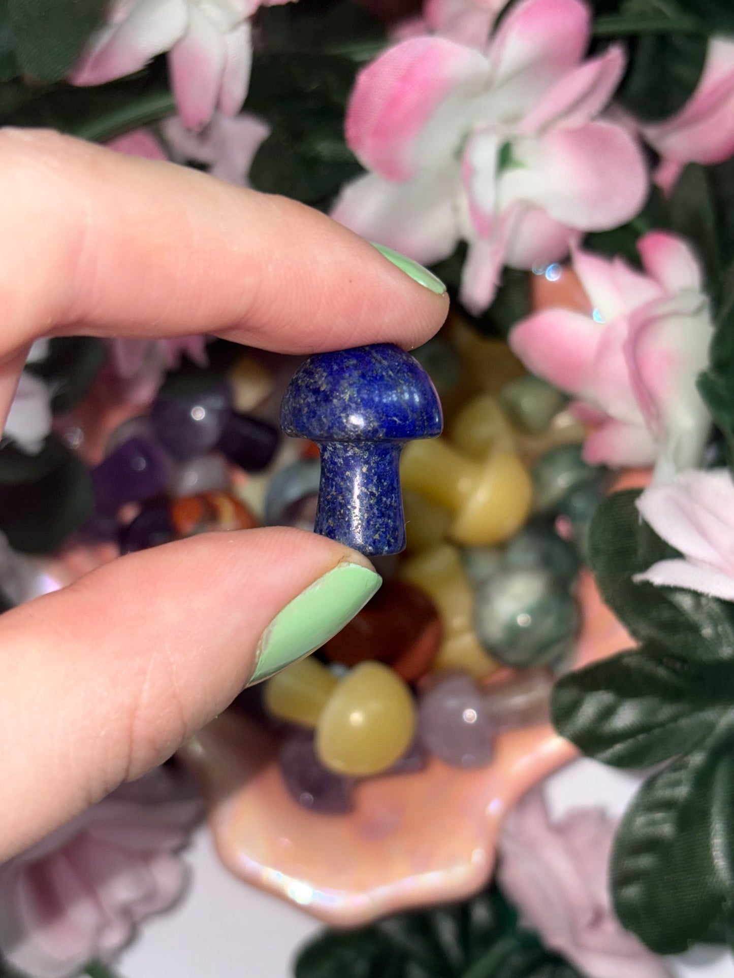 Mini Lapis Lazuli  Mushroom