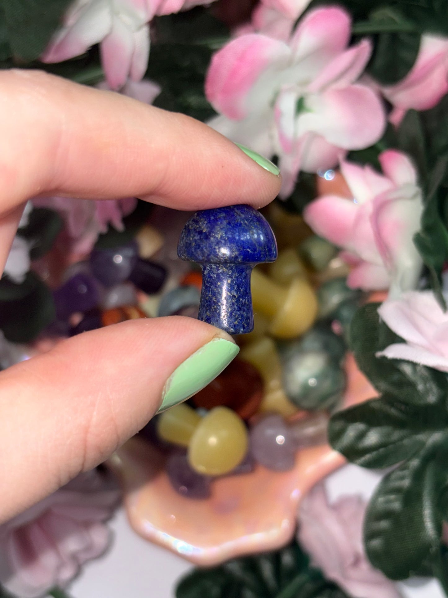 Mini Lapis Lazuli  Mushroom