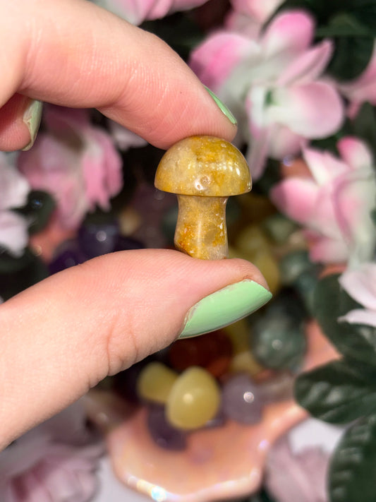 Mini Fire Quartz Mushroom