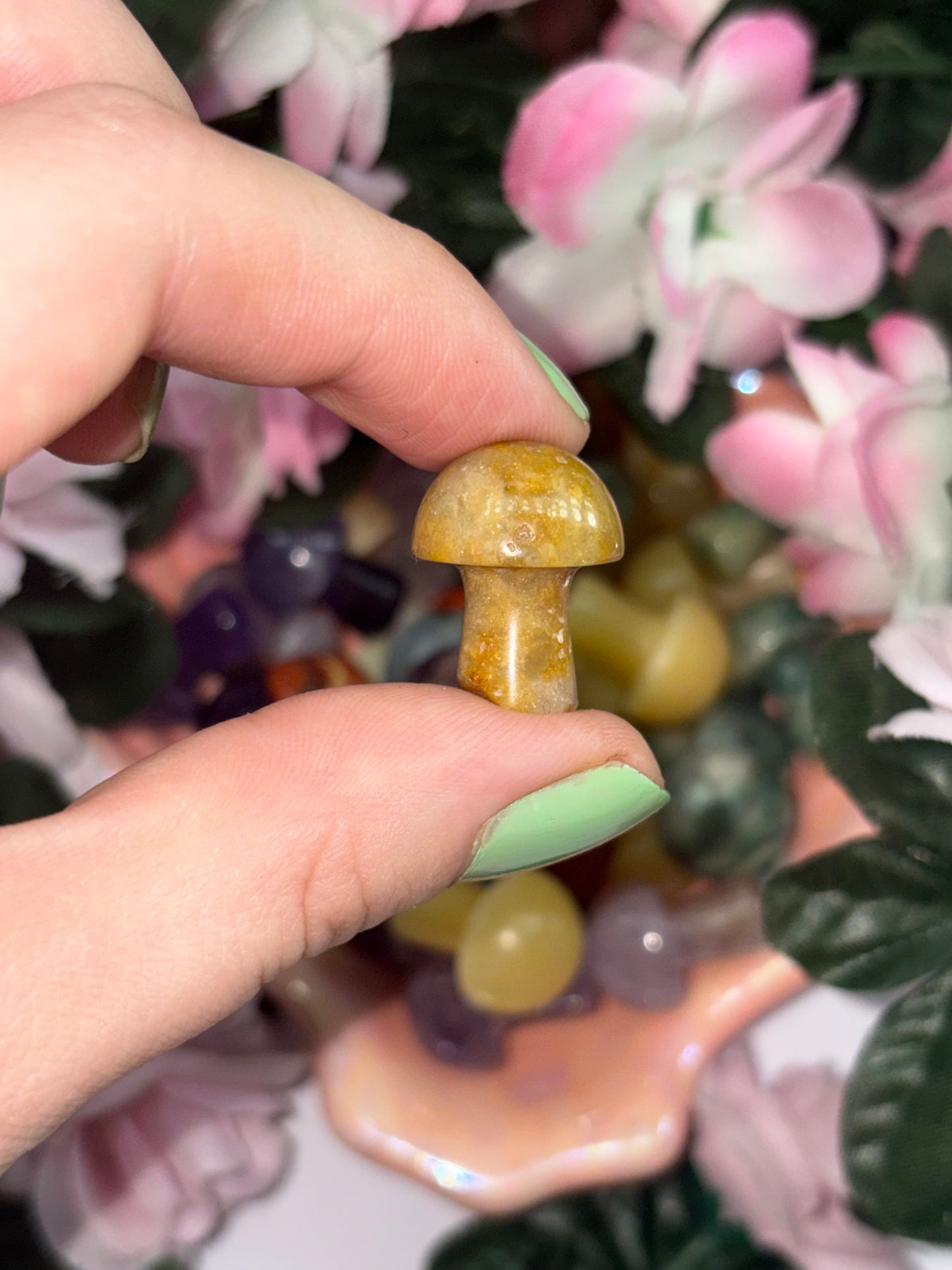 Mini Fire Quartz Mushroom