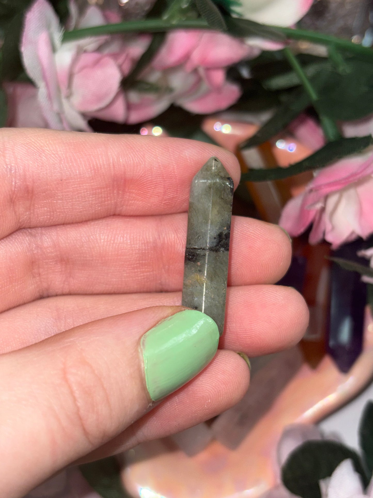 Mini Labradorite Crystal Tower Point