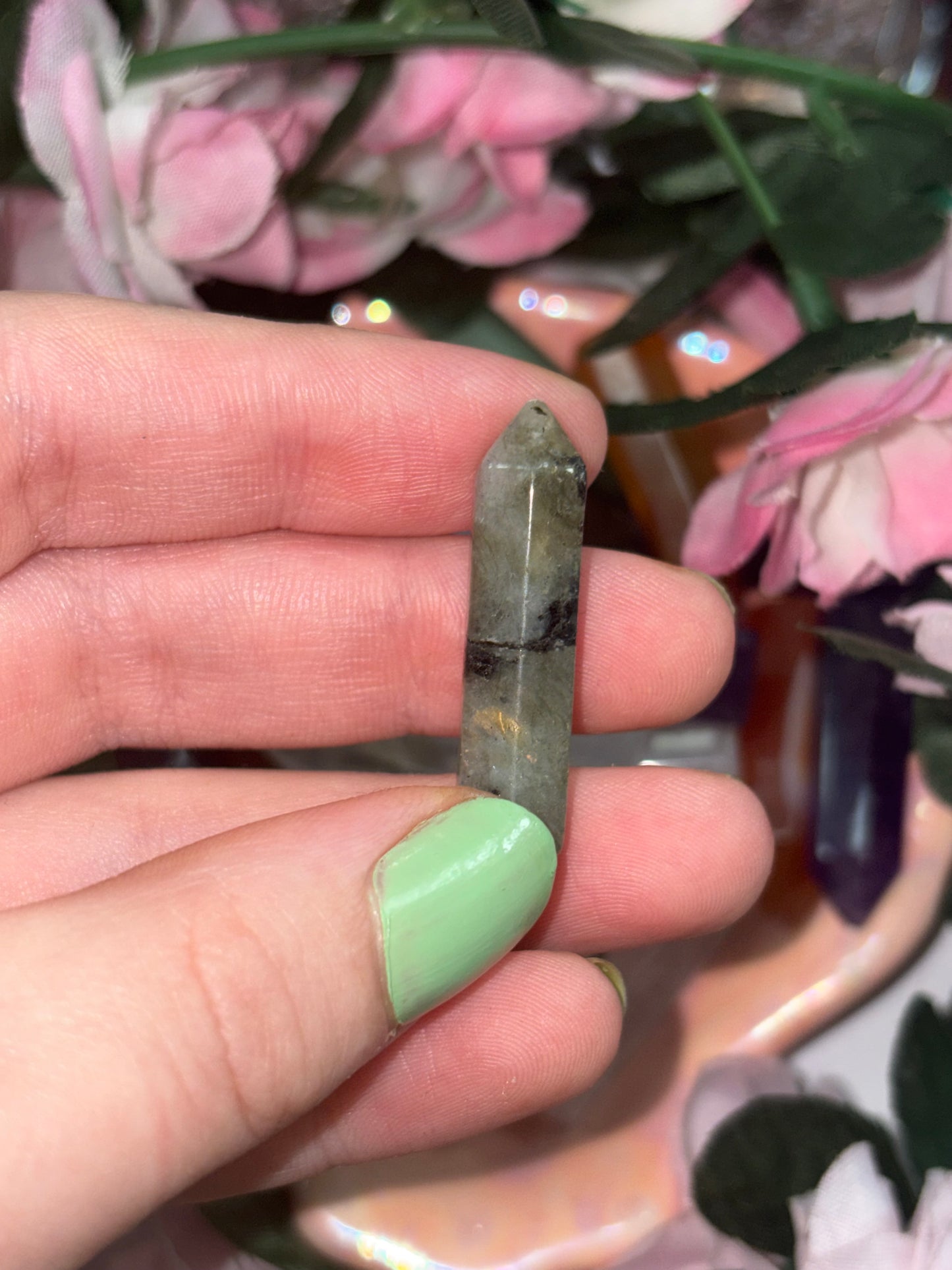 Mini Labradorite Crystal Tower Point