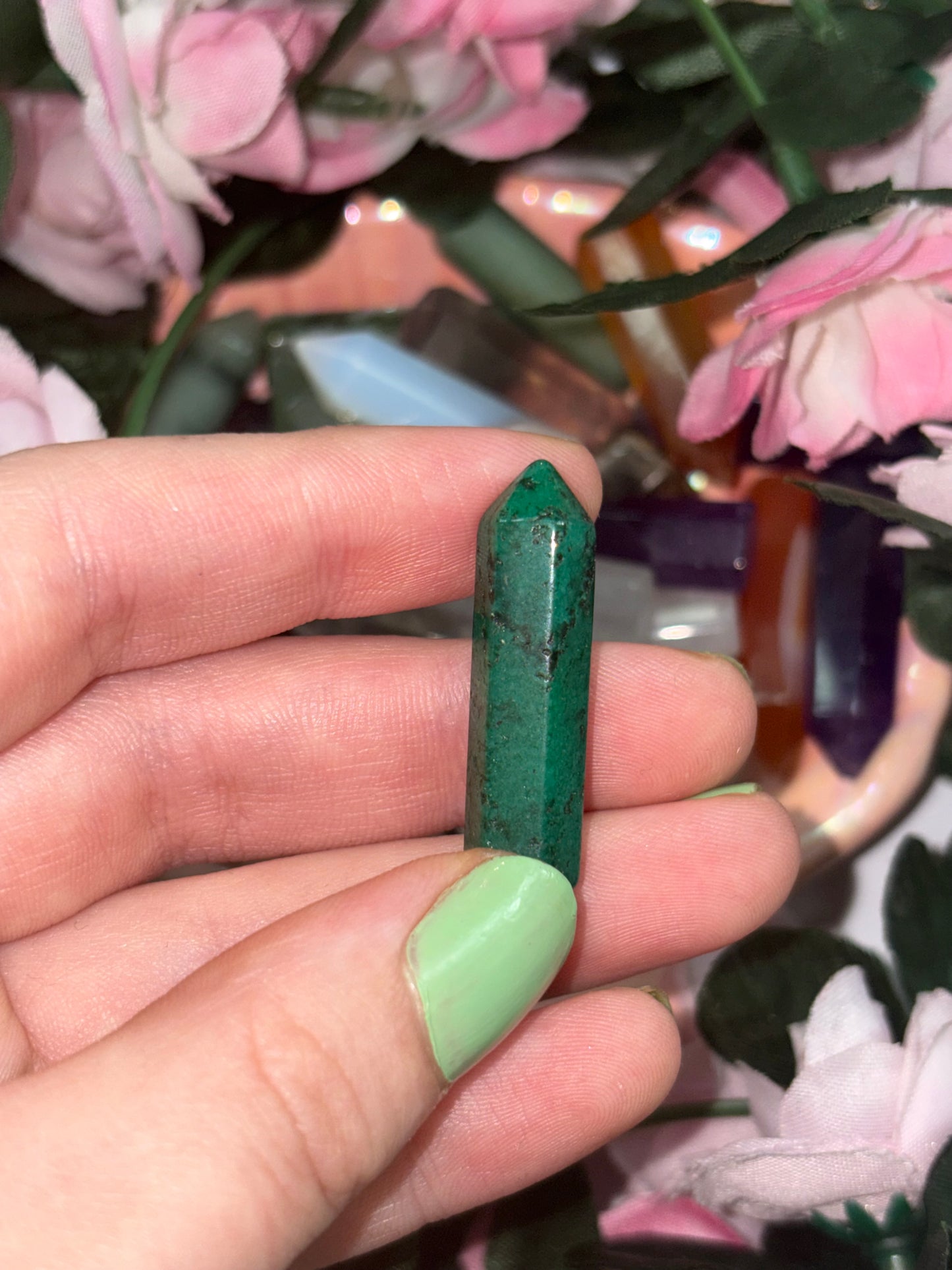 Mini Ruby Zoisite  Crystal Tower Point