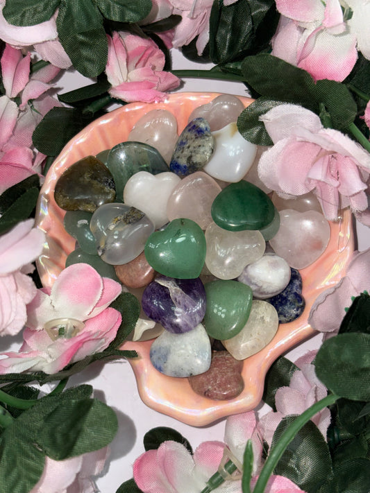 Set of 3 Mystery Mini Crystal Hearts