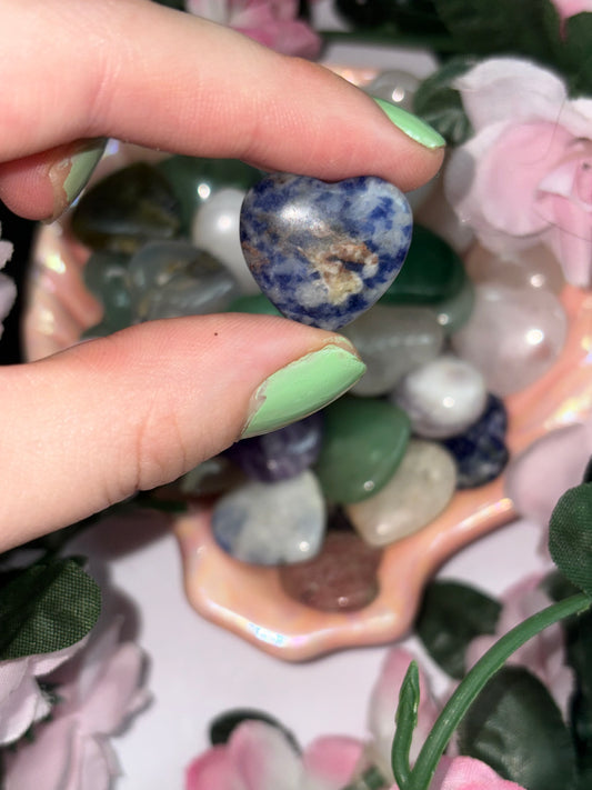 Mini Sodalite Heart