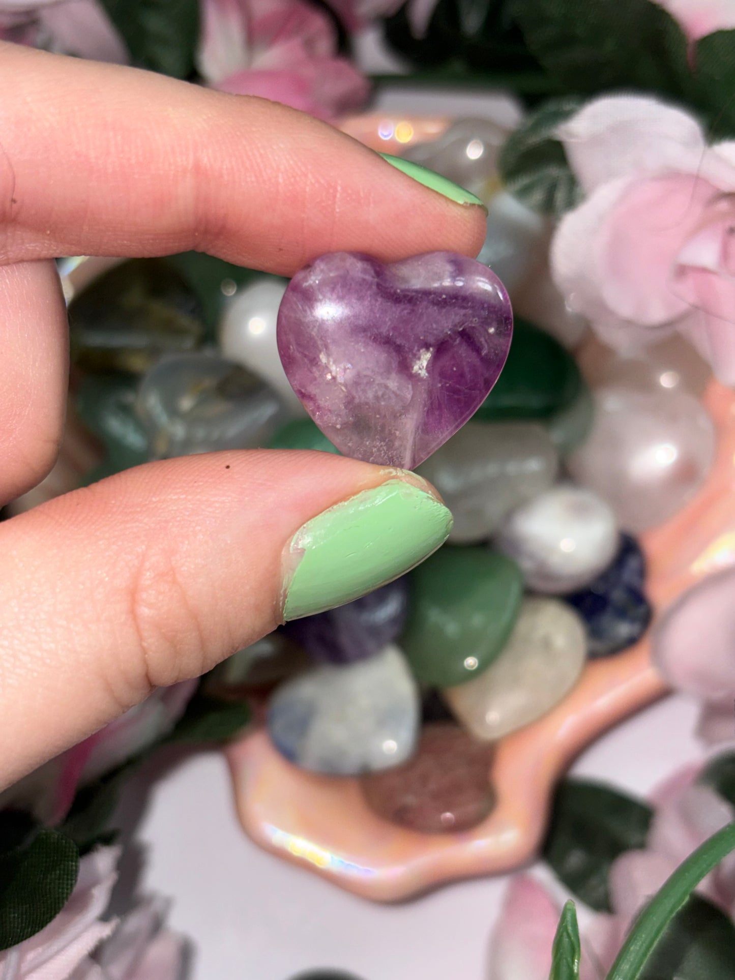 Mini Amethyst Heart