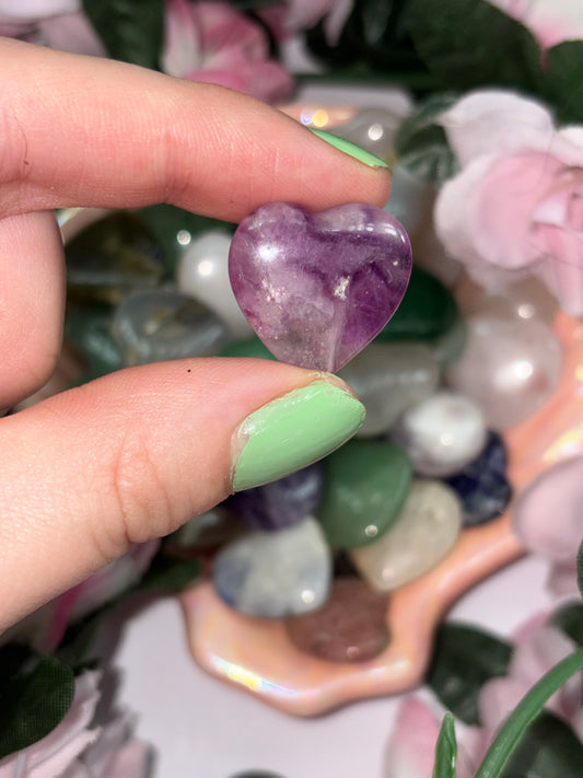 Mini Amethyst Heart