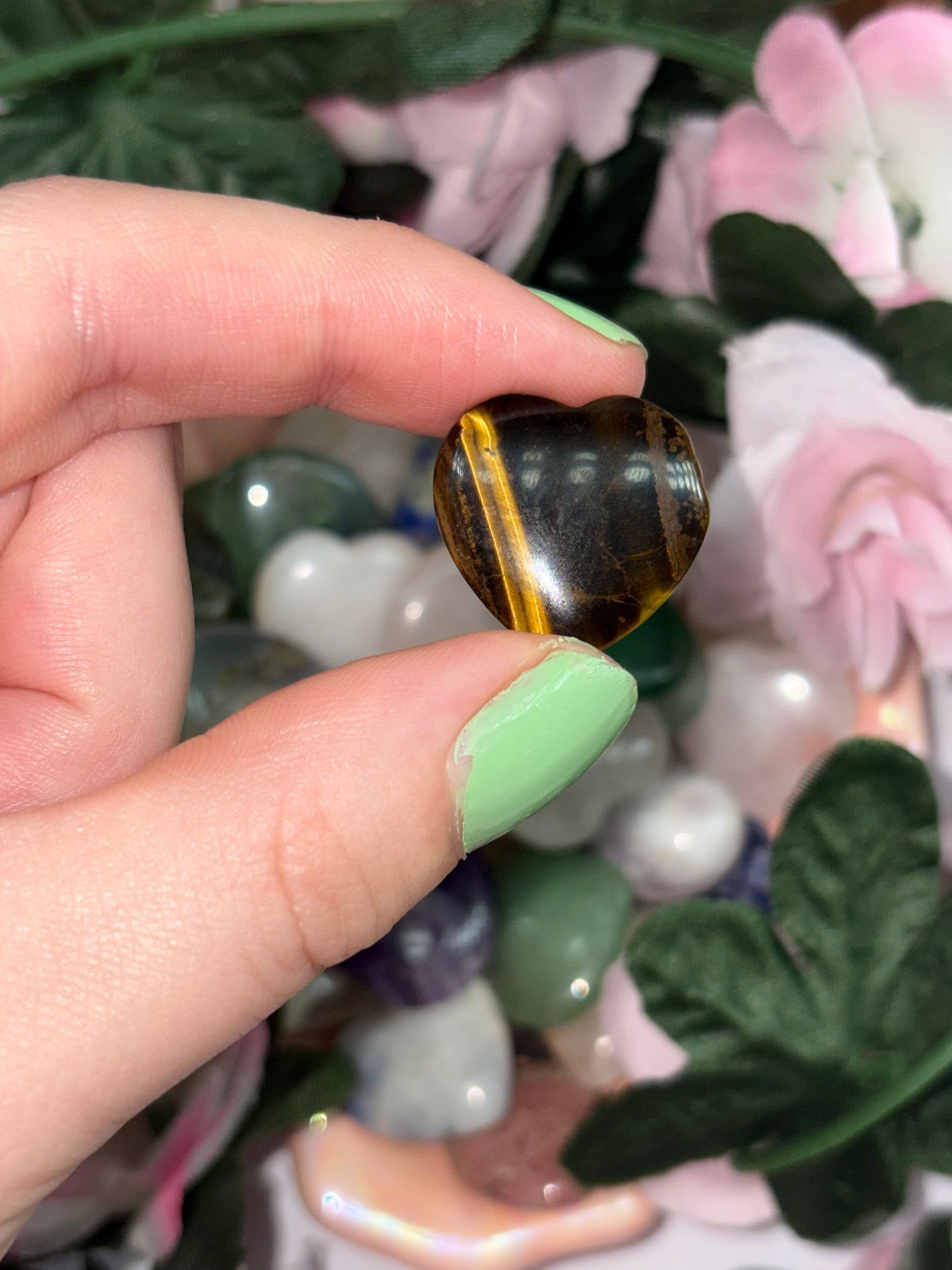 Mini Tigers Eye Heart