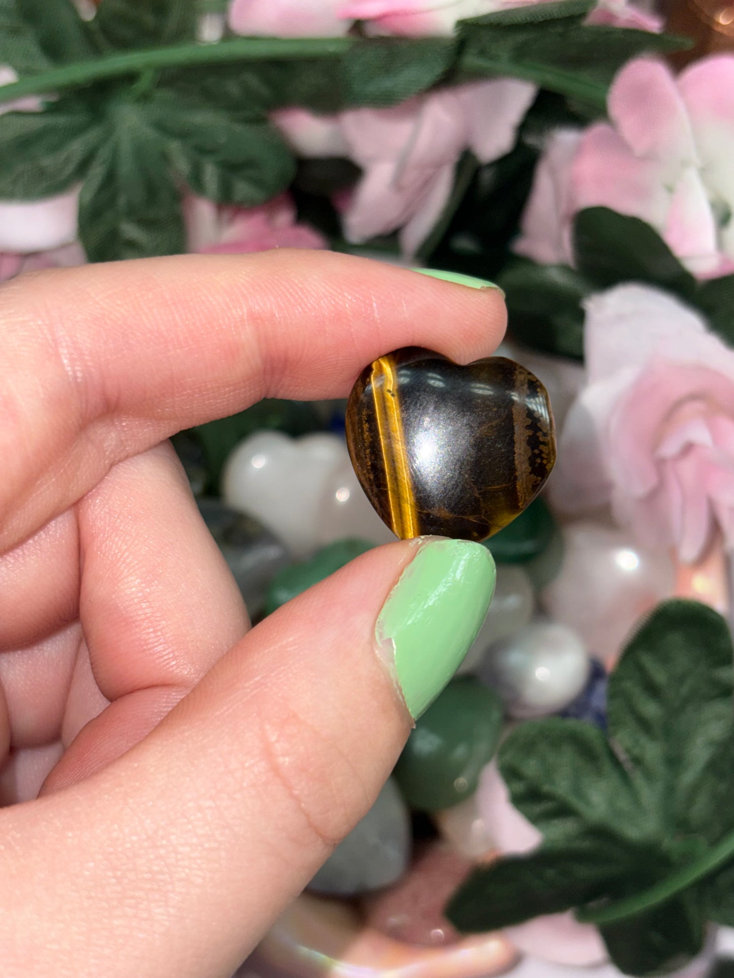 Mini Tigers Eye Heart