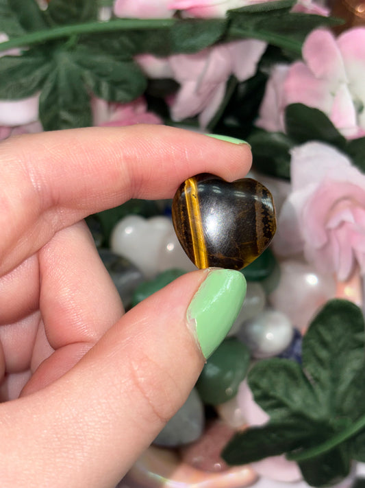 Mini Tigers Eye Heart