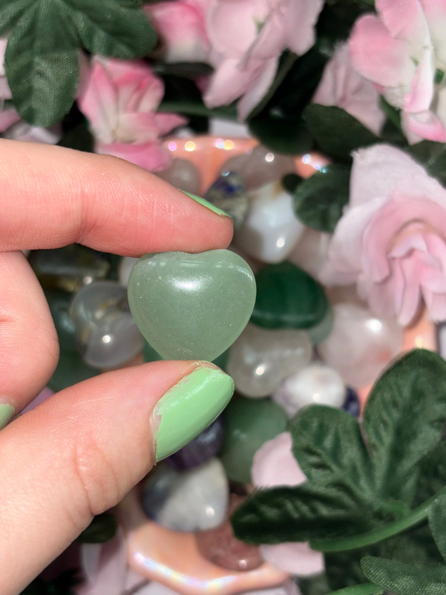Mini Green Aventurine Heart