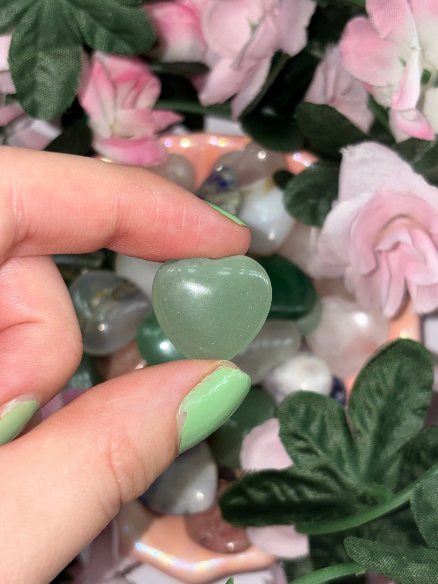 Mini Green Aventurine Heart