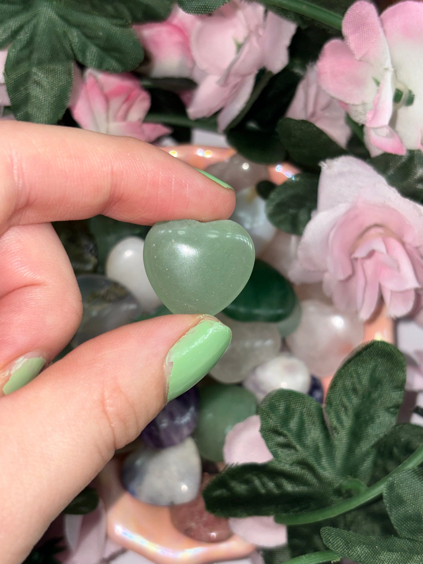 Mini Green Aventurine Heart