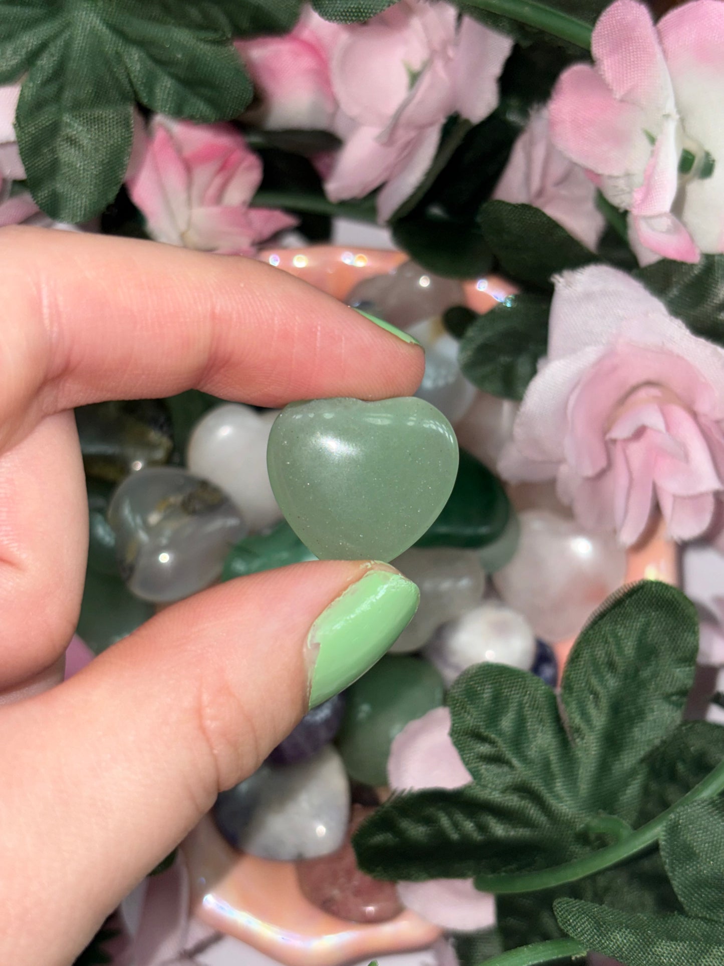Mini Green Aventurine Heart