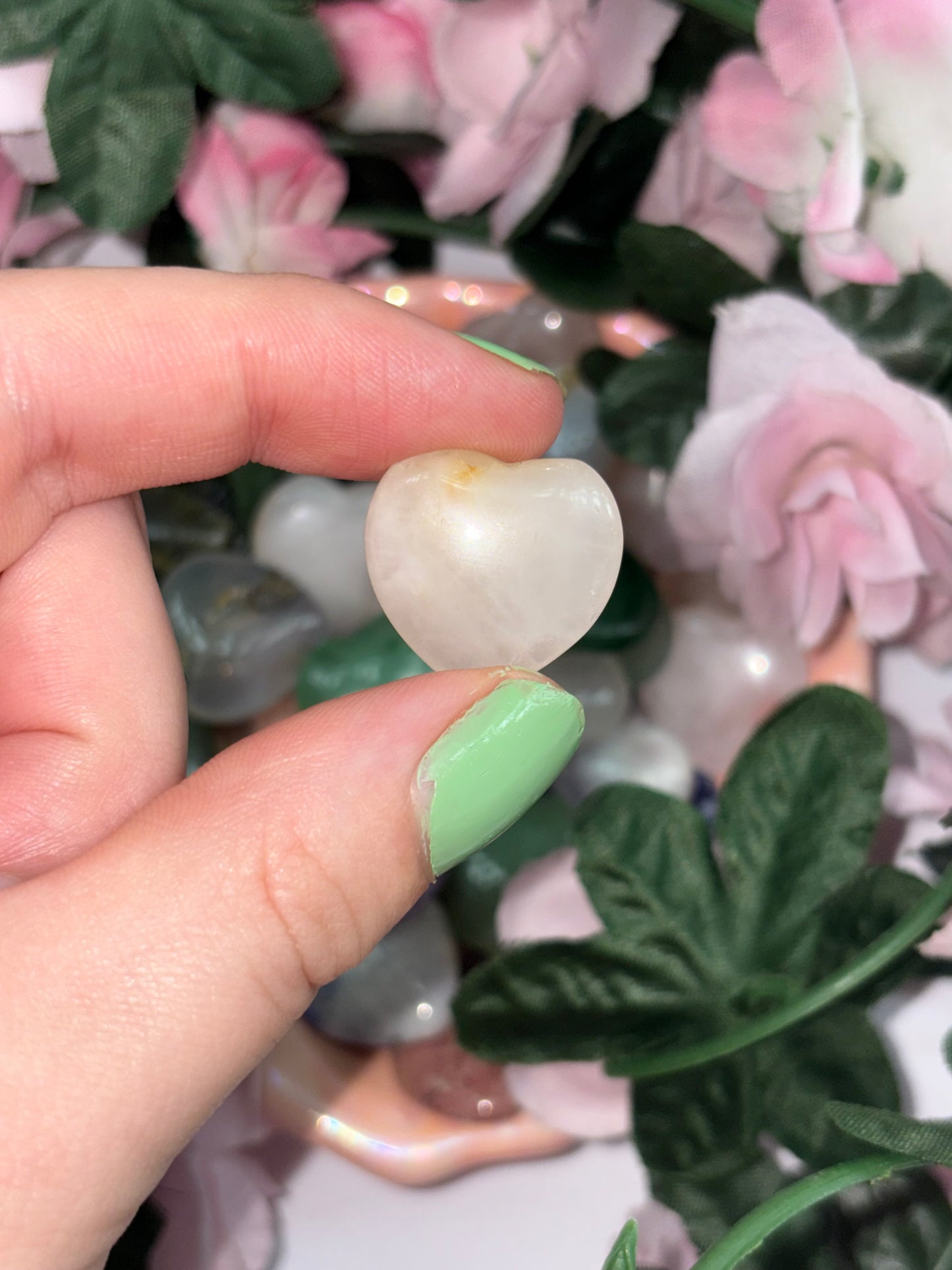 Clear Quartz Mini Heart