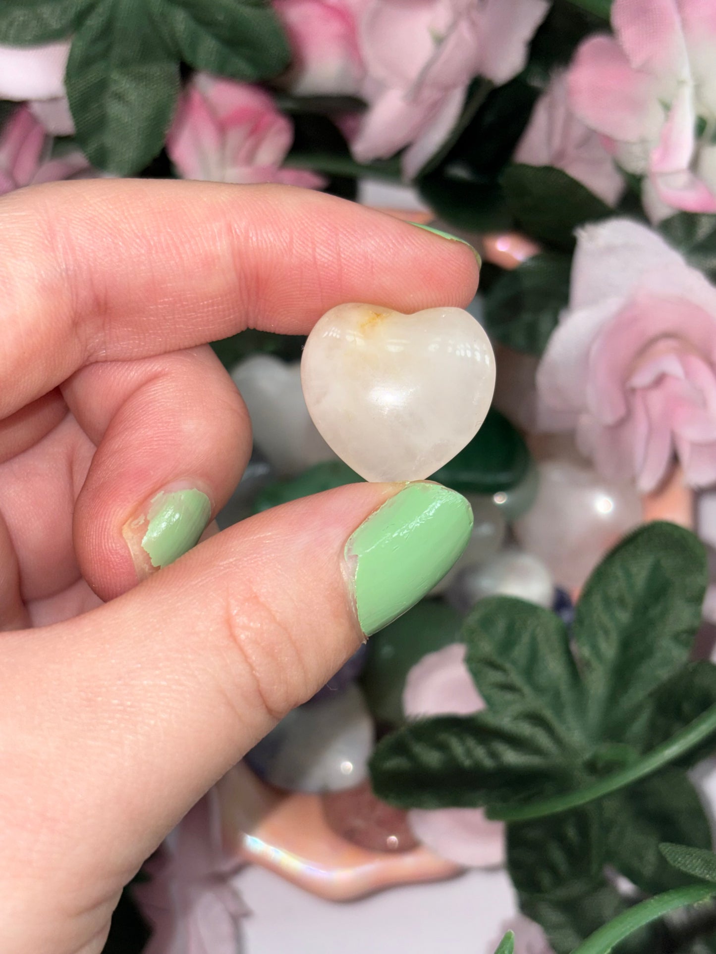 Clear Quartz Mini Heart