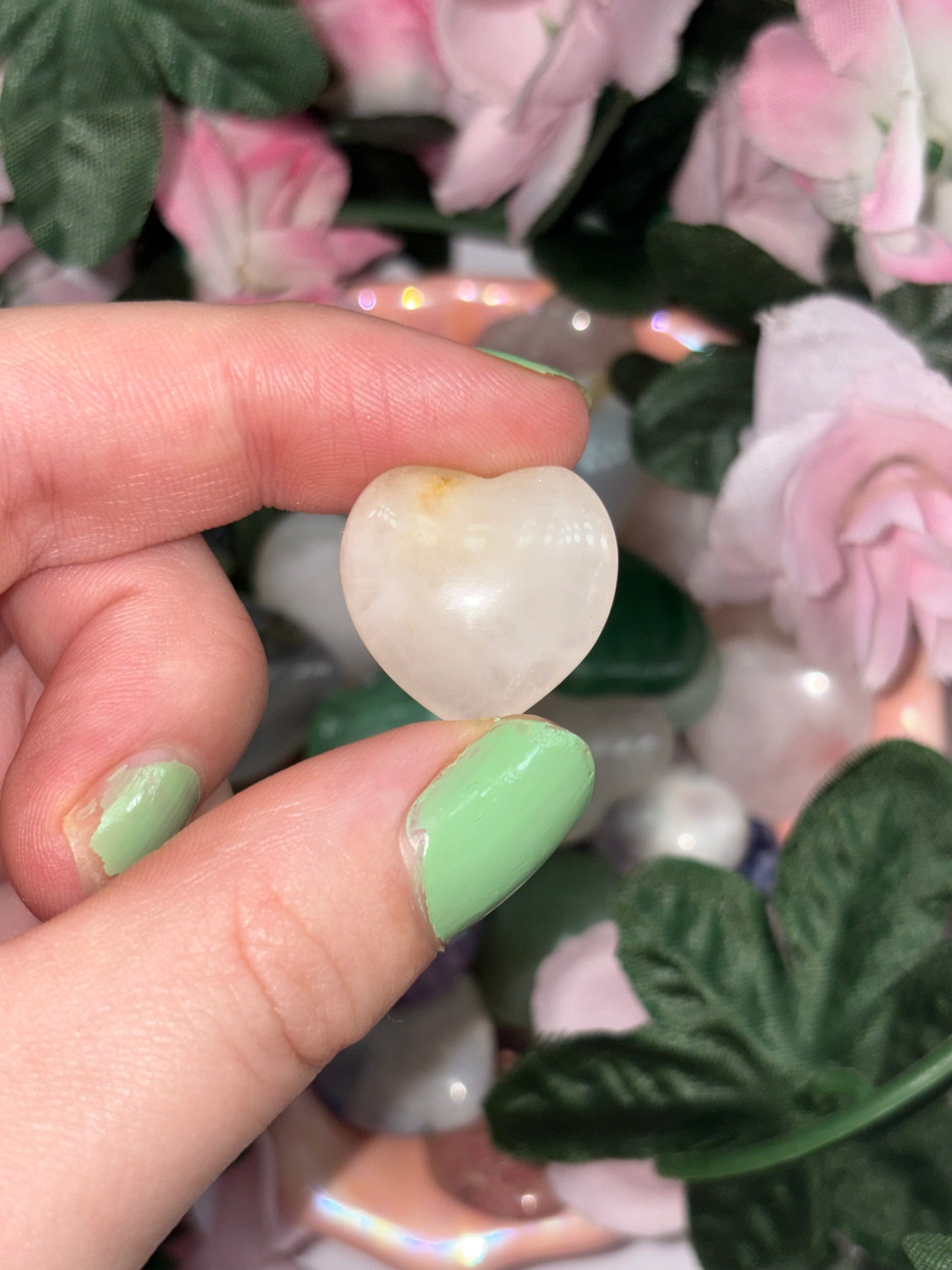Clear Quartz Mini Heart