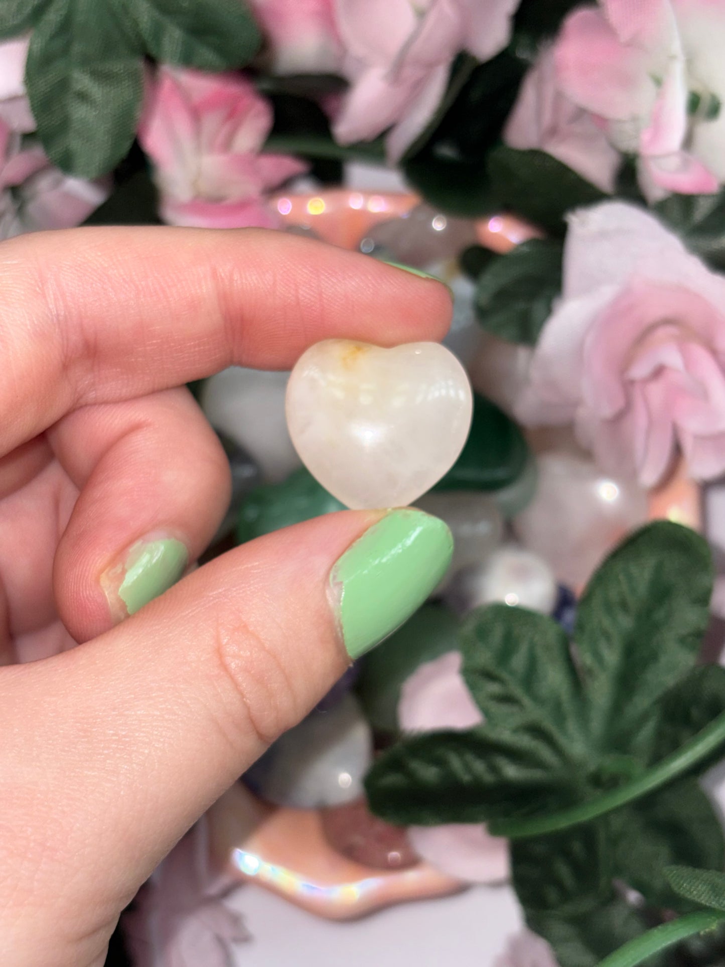 Clear Quartz Mini Heart