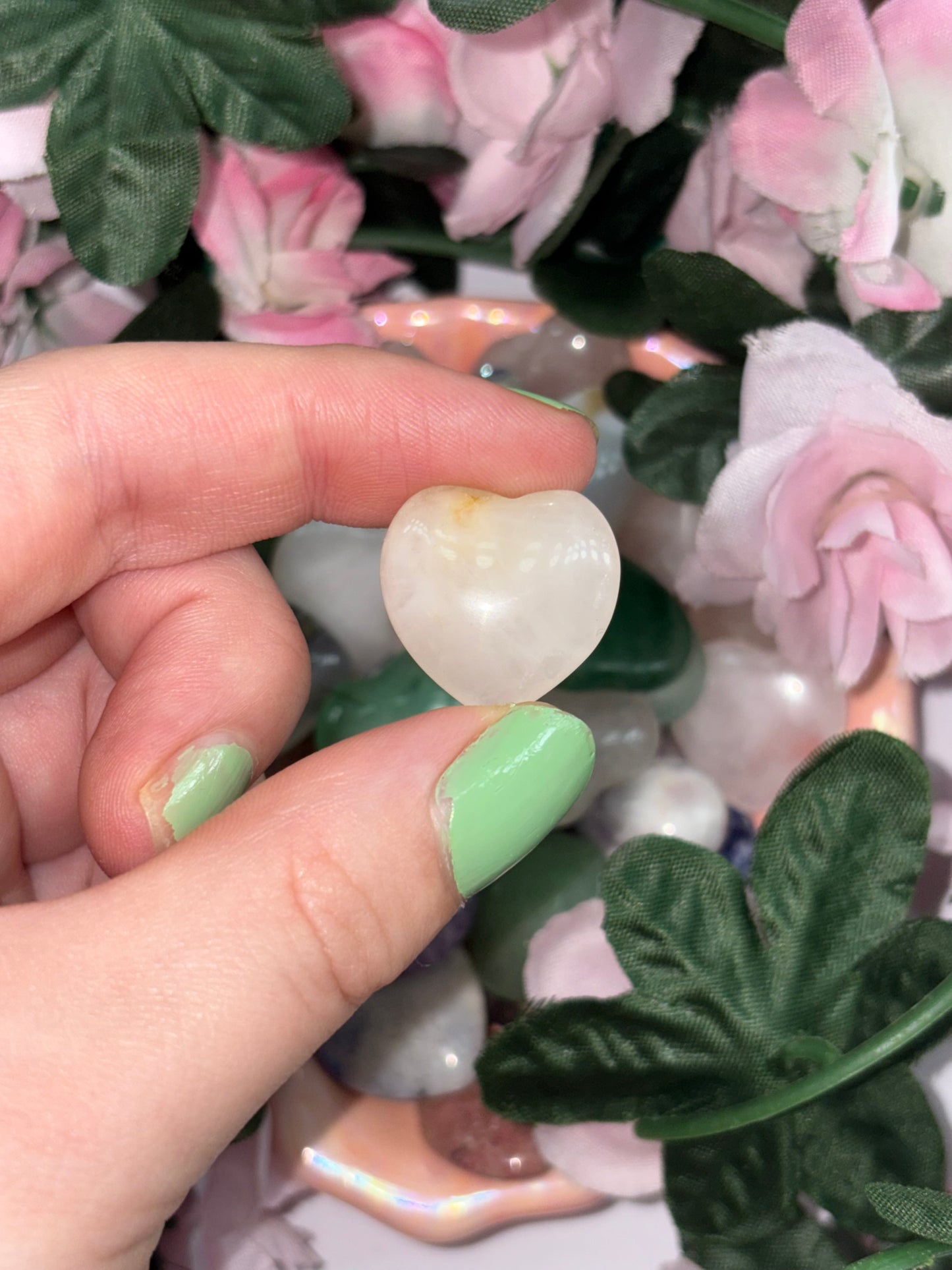 Clear Quartz Mini Heart