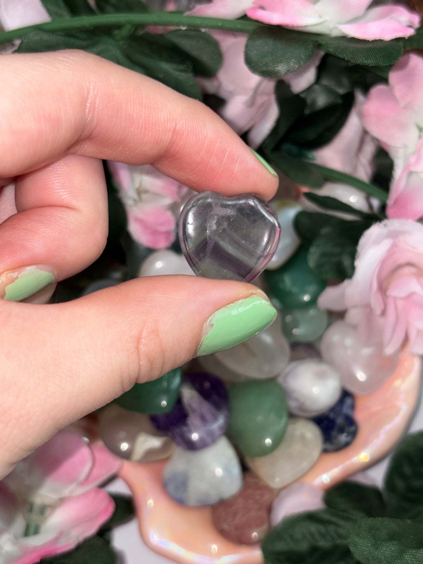 Mini Fluorite Heart
