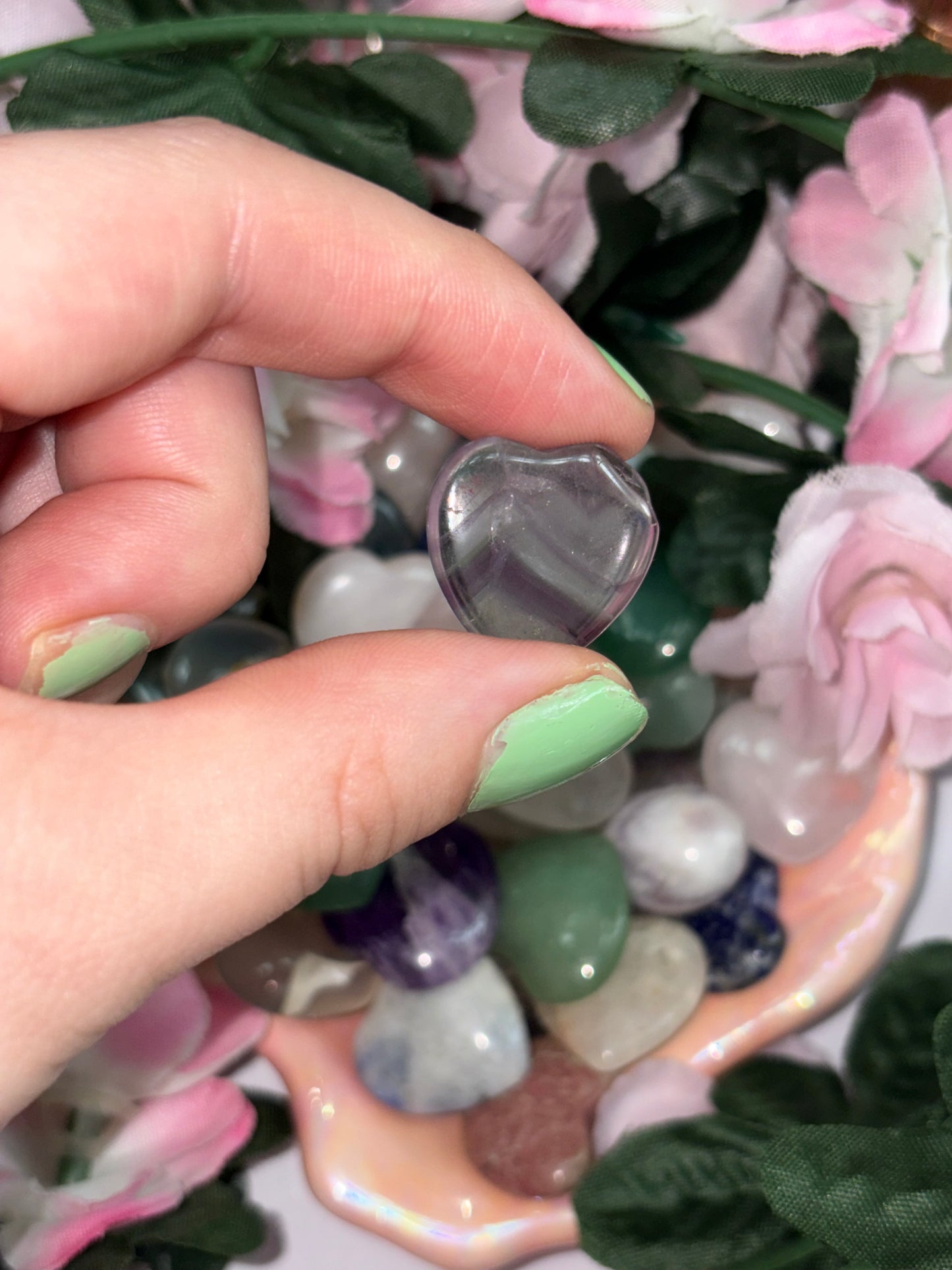 Mini Fluorite Heart