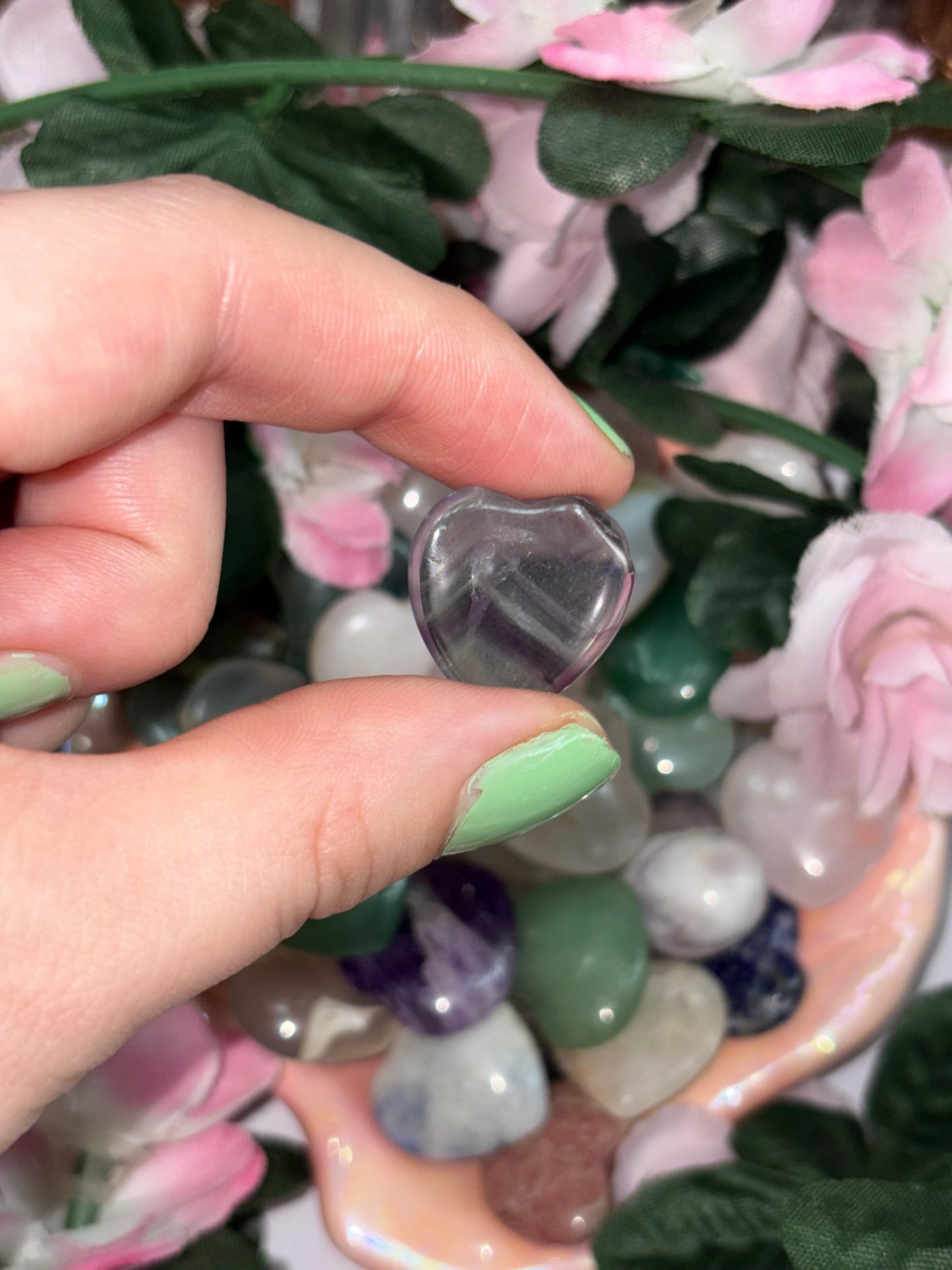 Mini Fluorite Heart